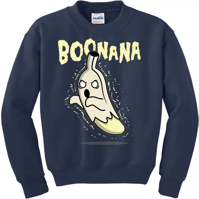 Funny Halloween Boonana Ghost Banana Kids Sweatshirt