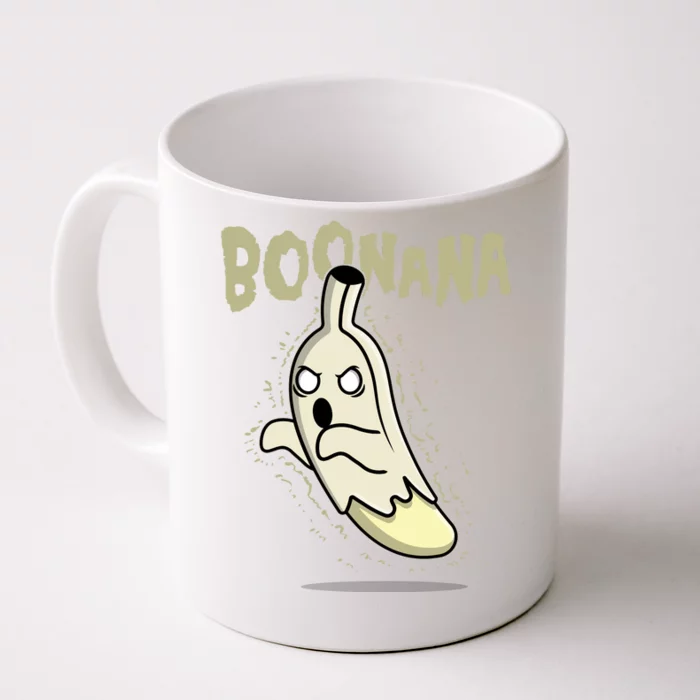 Funny Halloween Boonana Ghost Banana Front & Back Coffee Mug