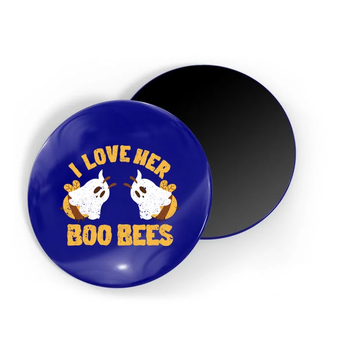 Funny Halloween Boobs Ghost Bee Spooky I Love Her Boo Bees Gift Magnet