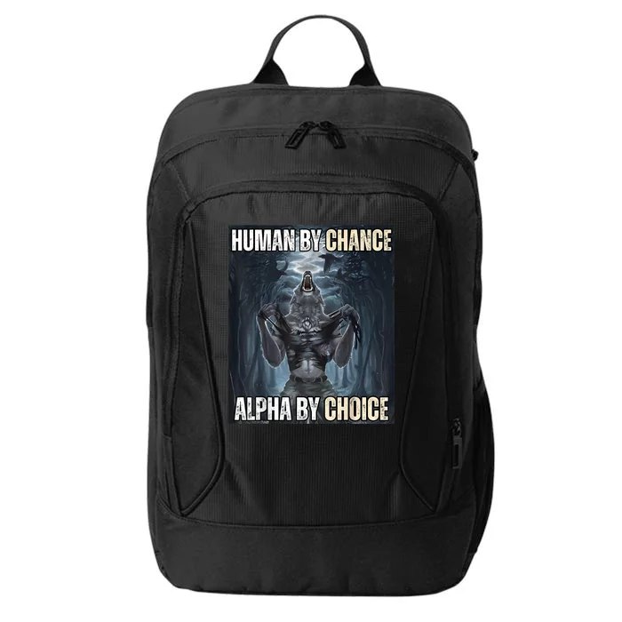 Funny Human By Chance Alpha By Choice City Backpack