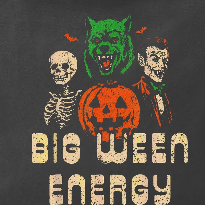 Funny Halloween Big Ween Energy Zip Tote Bag