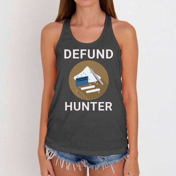 Funny Hunter Biden Conservative Republican Women's Knotted Racerback Tank