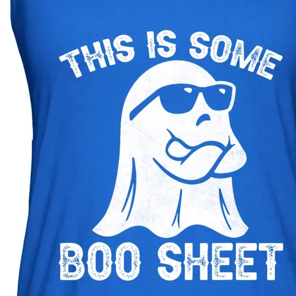 Funny Halloween Boo Ghost Costume This Is Some Boo Sheet Cool Gift Ladies Essential Flowy Tank