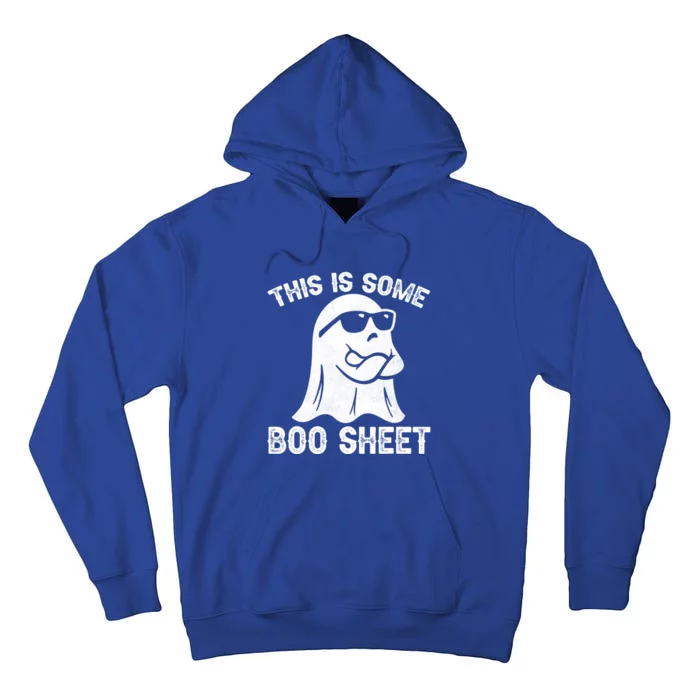 Funny Halloween Boo Ghost Costume This Is Some Boo Sheet Cool Gift Tall Hoodie