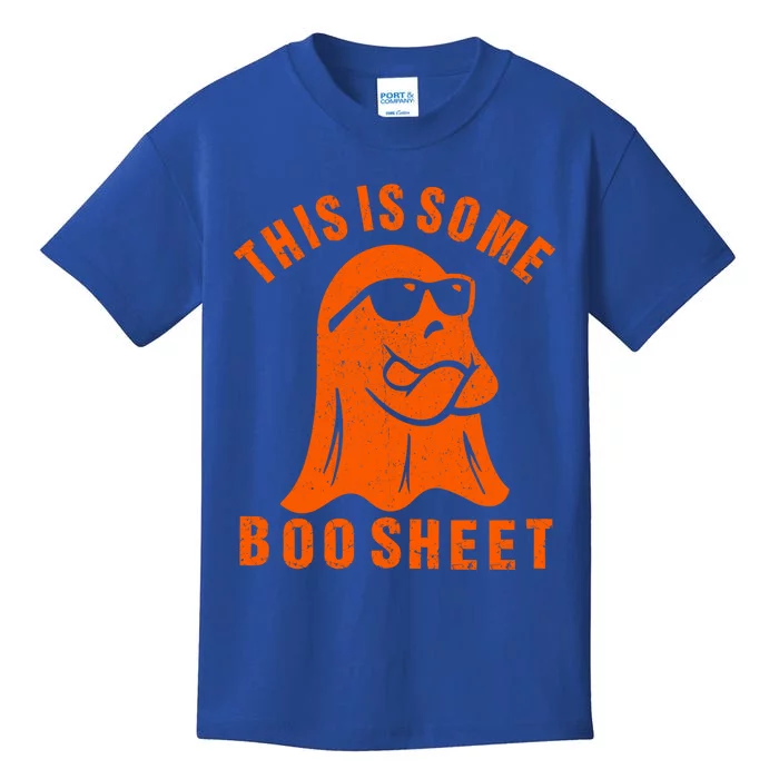 Funny Halloween Boo Ghost Costume This Is Some Boo Sheet Gift Kids T-Shirt