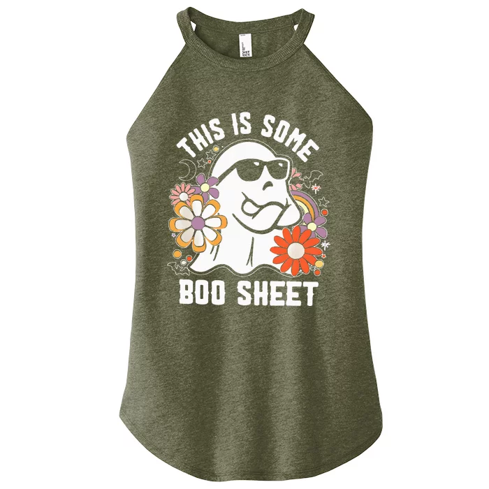 Funny Halloween Boo Ghost Costume This Is Some Boo Sheet Women’s Perfect Tri Rocker Tank