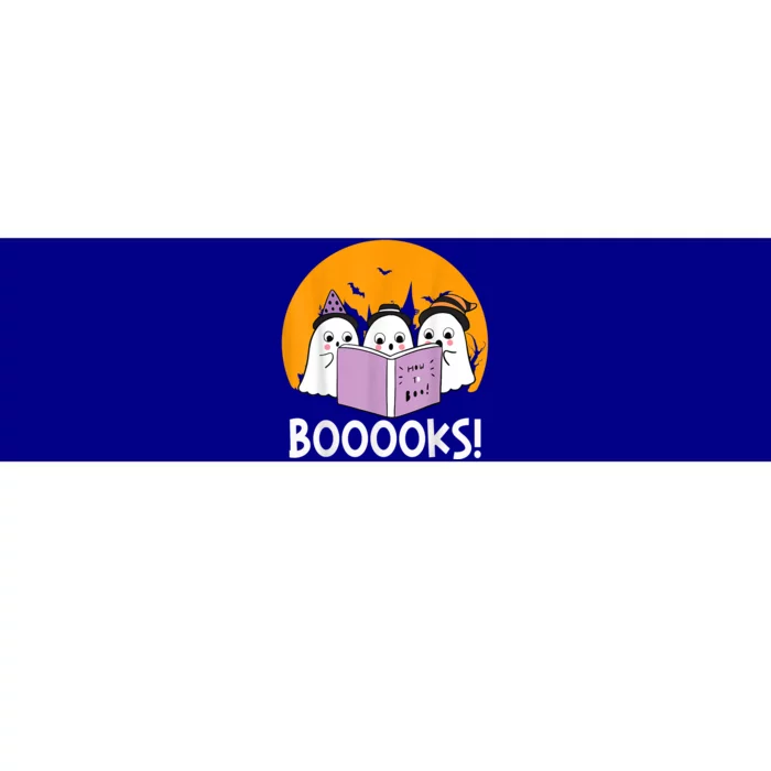 Funny Halloween Booooks! Cute Ghost Reading Library Books Gift Bumper Sticker