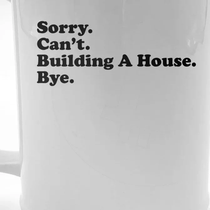 Funny Home Builder Carpenter Contractor Construction Gift Cool Gift Front & Back Beer Stein