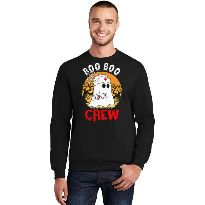 Funny Halloween Boo Boo Crew Nurse Ghost Sweatshirt