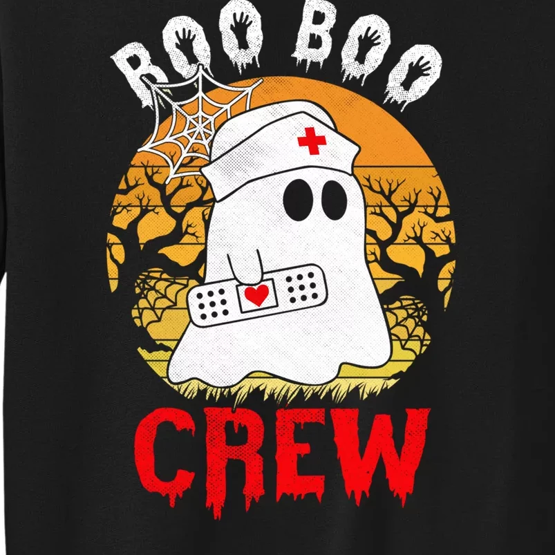 Funny Halloween Boo Boo Crew Nurse Ghost Sweatshirt