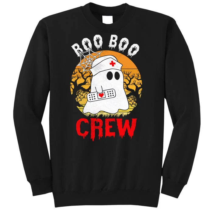 Funny Halloween Boo Boo Crew Nurse Ghost Sweatshirt