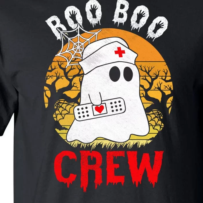 Funny Halloween Boo Boo Crew Nurse Ghost Tall T-Shirt