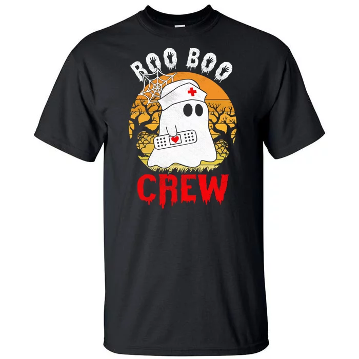 Funny Halloween Boo Boo Crew Nurse Ghost Tall T-Shirt