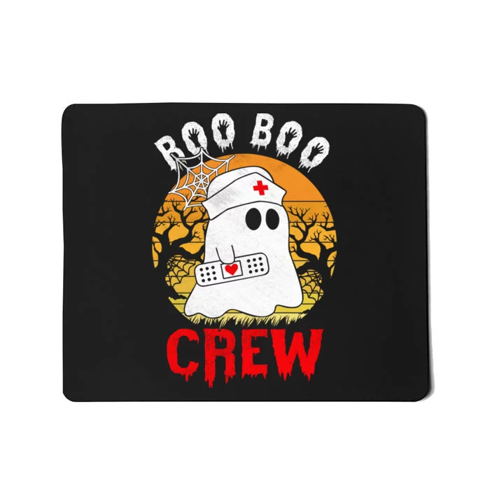 Funny Halloween Boo Boo Crew Nurse Ghost Mousepad