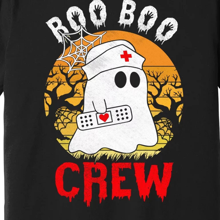 Funny Halloween Boo Boo Crew Nurse Ghost Premium T-Shirt