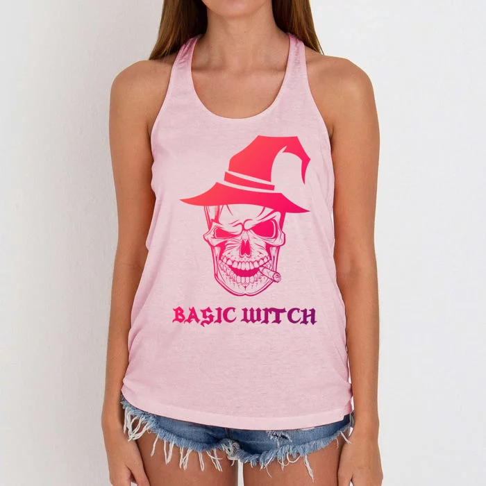 Funny Halloween Basic Witch Tees Gift Newest Gift Women's Knotted Racerback Tank