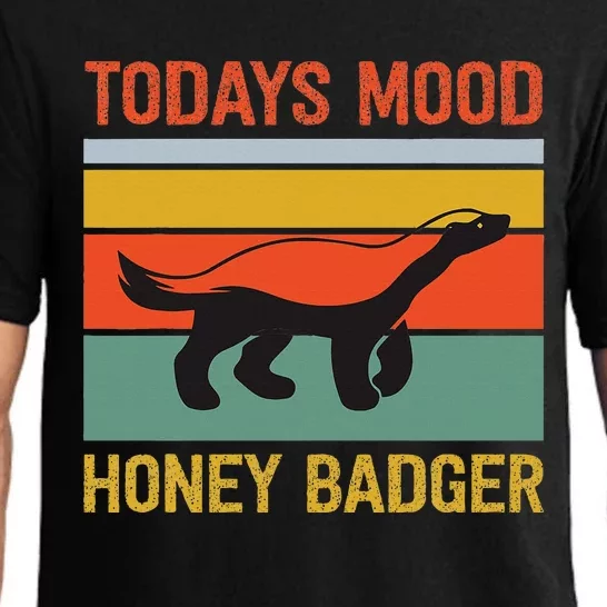 Funny Honey Badger Todays Mood Honey Badger Pajama Set