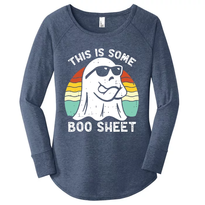 Funny Halloween Boo Ghost Costume This Is Some Boo Sheet Women's Perfect Tri Tunic Long Sleeve Shirt