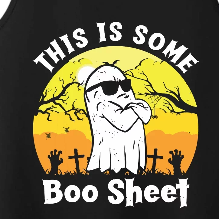 Funny Halloween Boo Ghost Costume This Is Some Boo Sheet Performance Tank