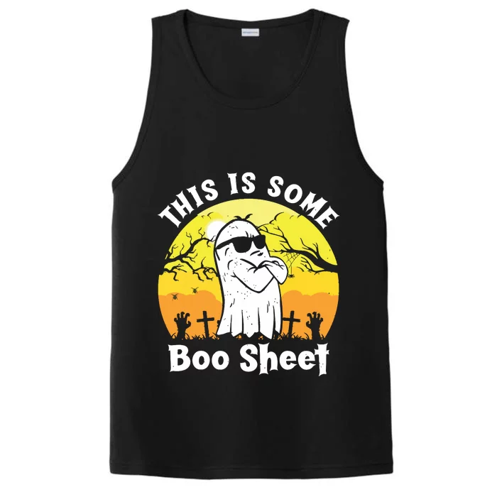 Funny Halloween Boo Ghost Costume This Is Some Boo Sheet Performance Tank