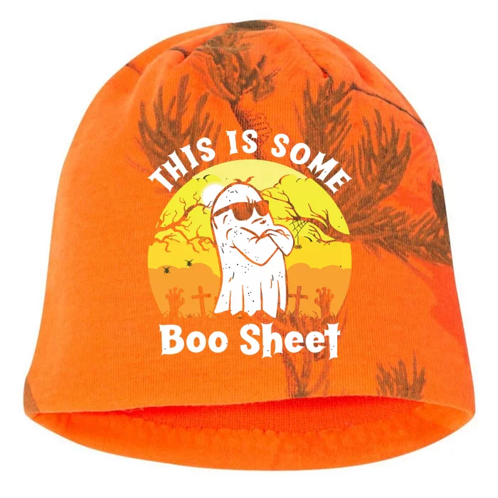 Funny Halloween Boo Ghost Costume This Is Some Boo Sheet Kati - Camo Knit Beanie