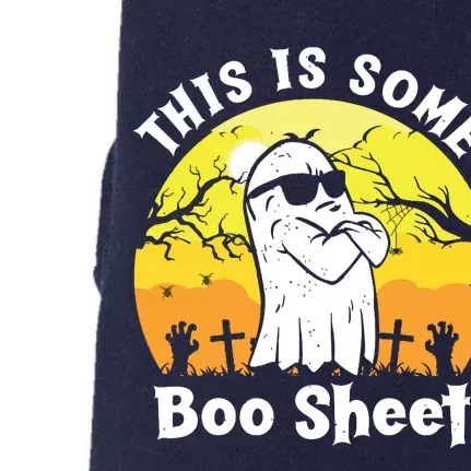 Funny Halloween Boo Ghost Costume This Is Some Boo Sheet Doggie 3-End Fleece Hoodie