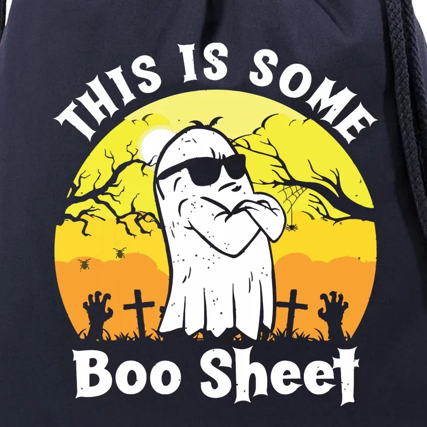 Funny Halloween Boo Ghost Costume This Is Some Boo Sheet Drawstring Bag