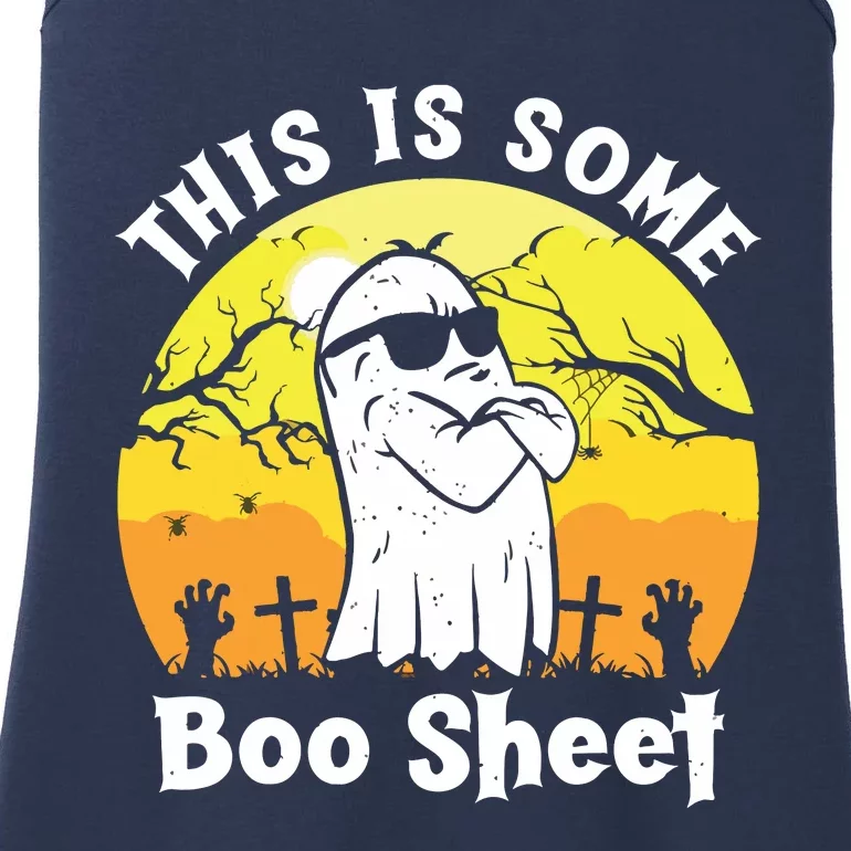 Funny Halloween Boo Ghost Costume This Is Some Boo Sheet Ladies Essential Tank