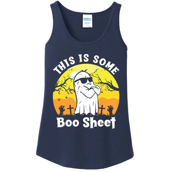 Funny Halloween Boo Ghost Costume This Is Some Boo Sheet Ladies Essential Tank