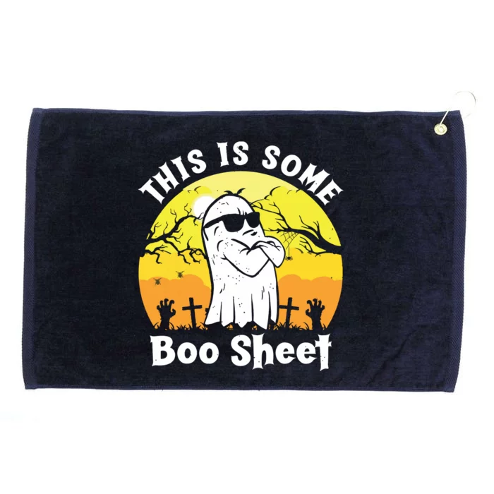 Funny Halloween Boo Ghost Costume This Is Some Boo Sheet Grommeted Golf Towel