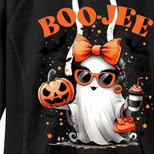 Funny Halloween Boojee Cute Ghost Women's Fleece Hoodie