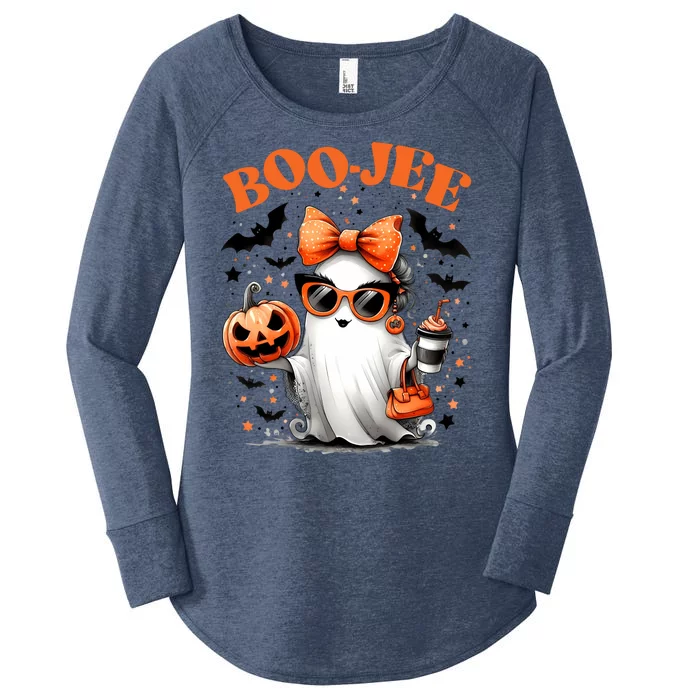 Funny Halloween Boojee Cute Ghost Women's Perfect Tri Tunic Long Sleeve Shirt