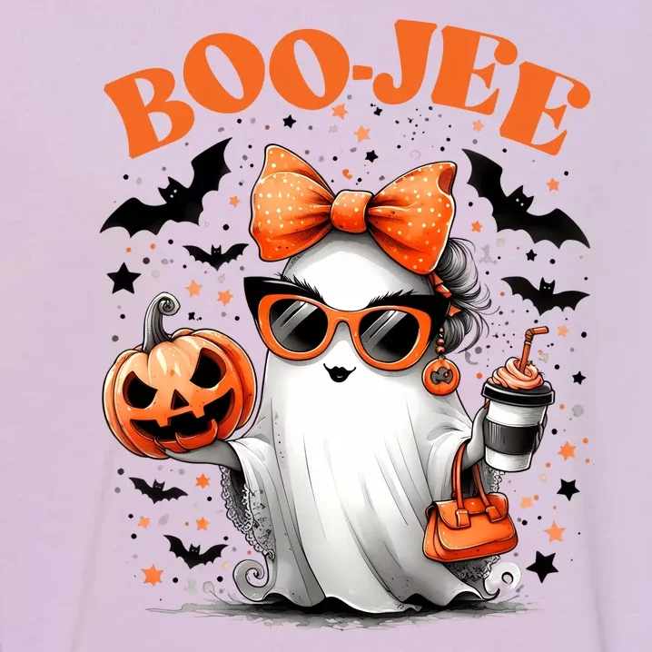 Funny Halloween Boojee Cute Ghost Garment-Dyed Sweatshirt