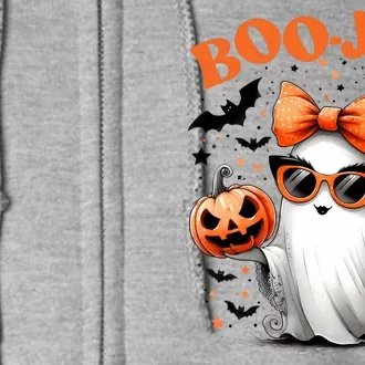 Funny Halloween Boojee Cute Ghost Full Zip Hoodie