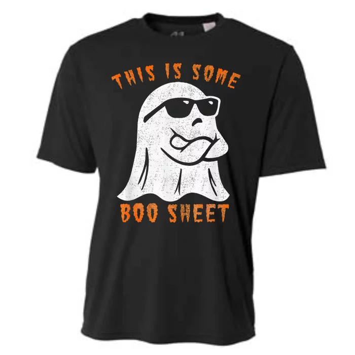 Funny Halloween Boo Ghost Costume This is Some Boo Sheet Cooling Performance Crew T-Shirt