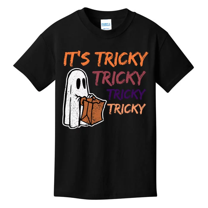 Funny Halloween Boo Its Tricky Tricky Tricky Kids T-Shirt