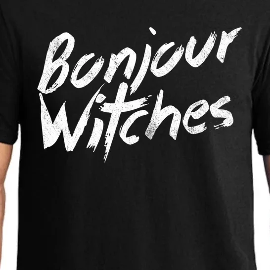 Funny Halloween Bonjour Witches Great Gift Pajama Set