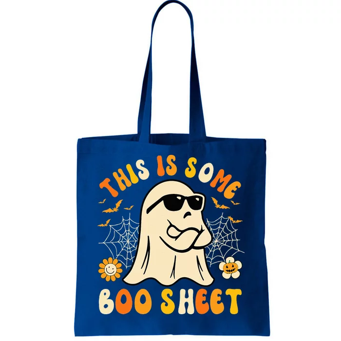 Funny Halloween Boo Ghost Costume This Is Some Boo Sheet Tote Bag