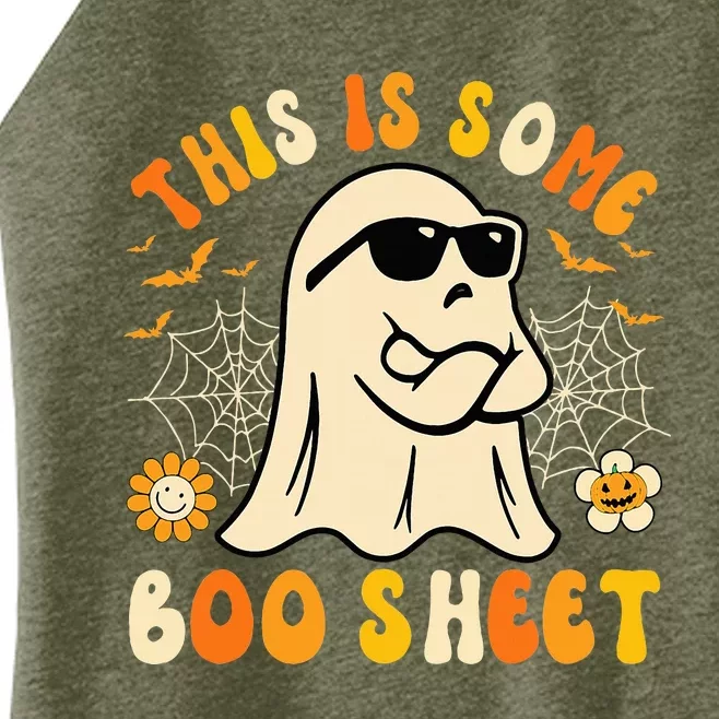 Funny Halloween Boo Ghost Costume This Is Some Boo Sheet Women’s Perfect Tri Rocker Tank