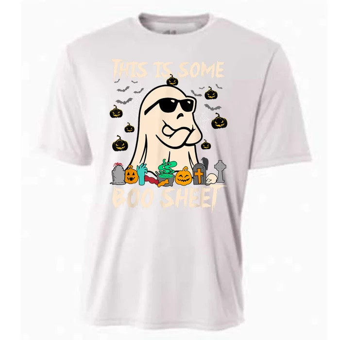 Funny Halloween Boo Ghost Costume This Is Some Boo Sheet Cooling Performance Crew T-Shirt