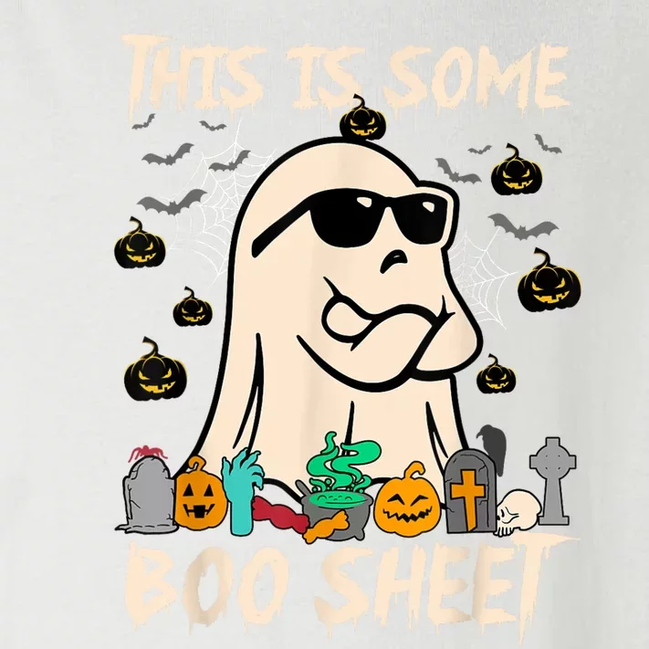 Funny Halloween Boo Ghost Costume This Is Some Boo Sheet Toddler Long Sleeve Shirt