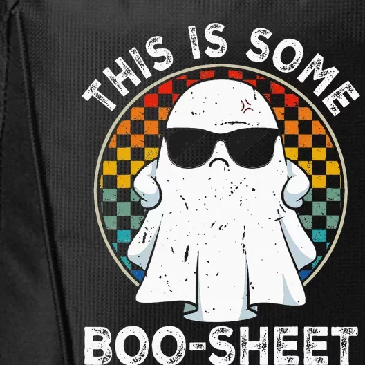 Funny Halloween Boo Ghost Costume This Is Some Boo Sheet City Backpack