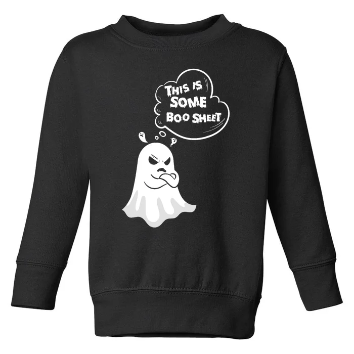 Funny Halloween Boo Ghost Costume This Is Some Boo Sheet Toddler Sweatshirt