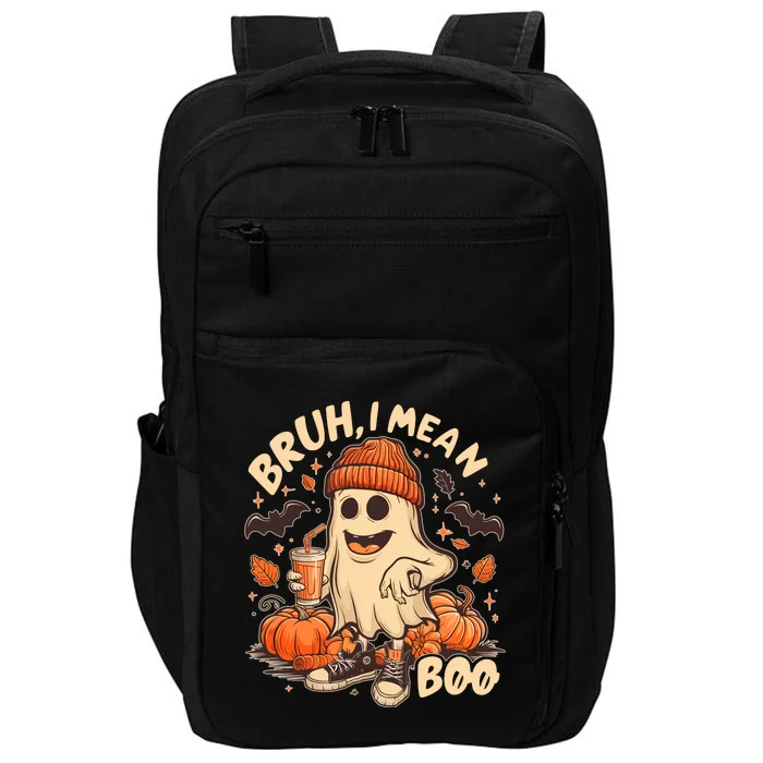 Funny Halloween Bruh I Mean Boo Ghost Impact Tech Backpack