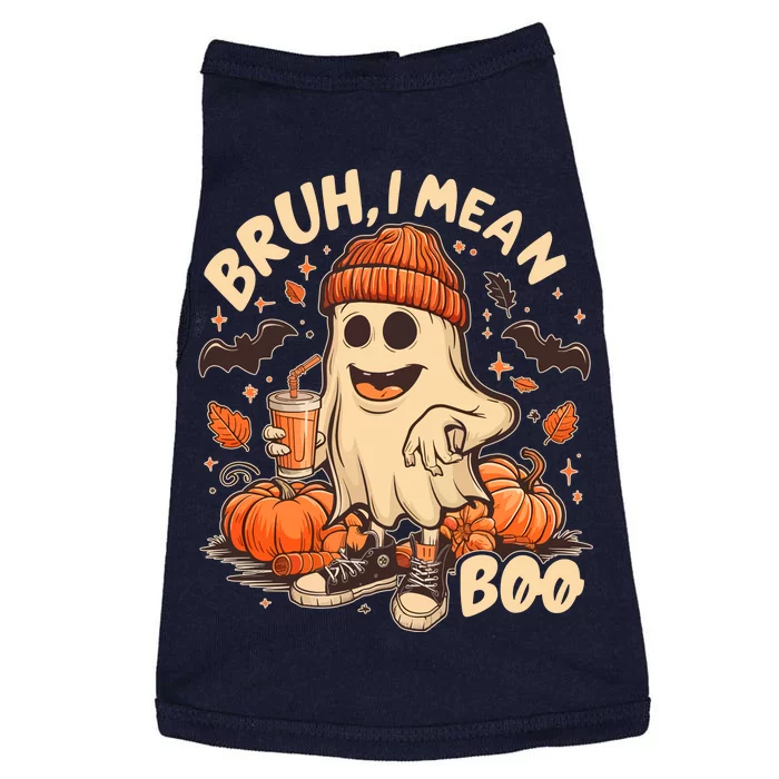 Funny Halloween Bruh I Mean Boo Ghost Doggie Tank