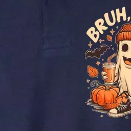 Funny Halloween Bruh I Mean Boo Ghost Softstyle Adult Sport Polo