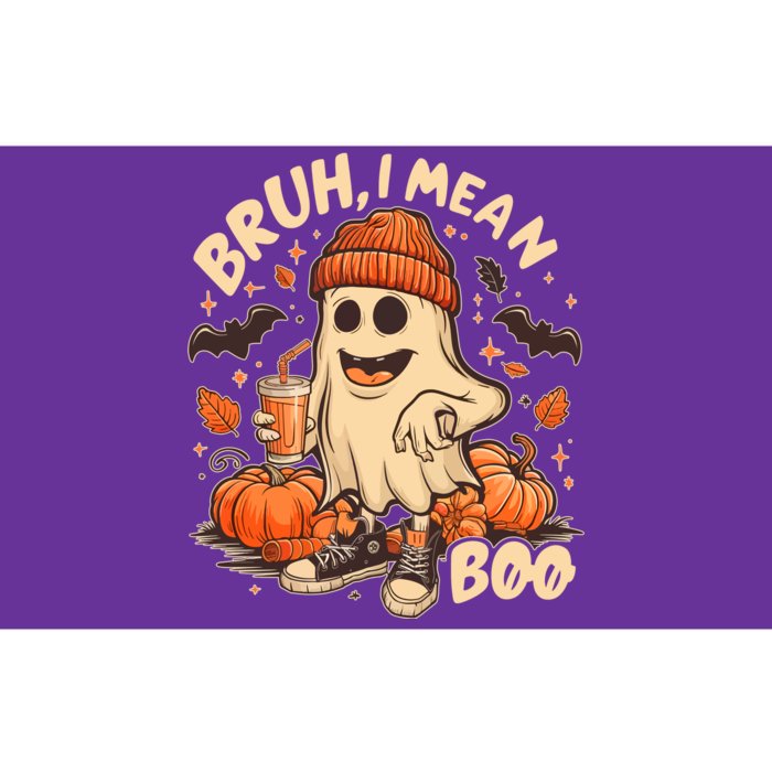 Funny Halloween Bruh I Mean Boo Ghost Bumper Sticker