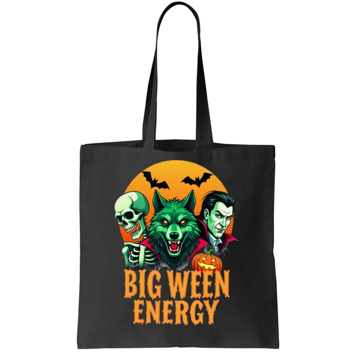 Funny Halloween Big Ween Energy Tote Bag