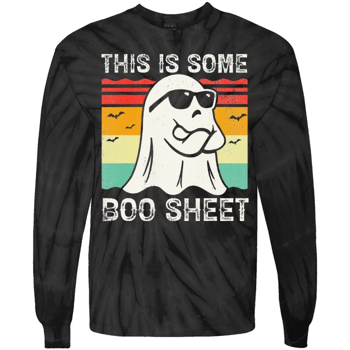 Funny Halloween Boo Ghost Costume This Is Some Boo Sheet Tie-Dye Long Sleeve Shirt