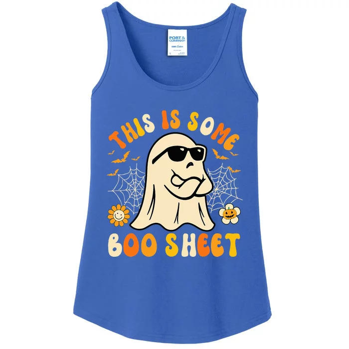 Funny Halloween Boo Ghost Costume This Is Some Boo Sheet Ladies Essential Tank